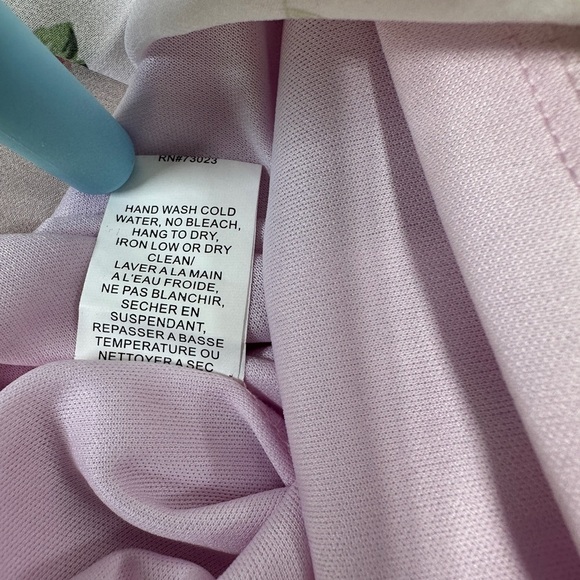 Suzy Shier | Pastel Pink Floral Pleated Maxi Dress | Size L - Picture 10 of 10